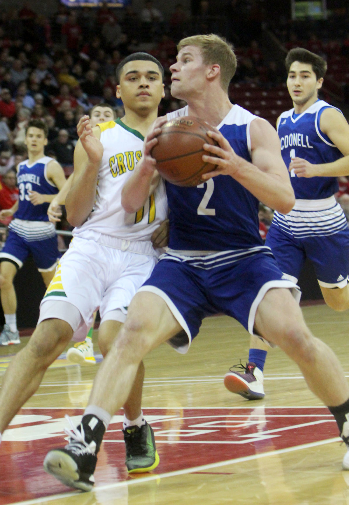 McDonell boys basketball vs Sheboygan Area Lutheran 3-15-19